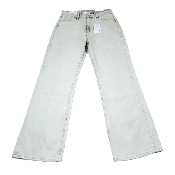 Vervet Flying Monkey Leslie 90s Vintage Flare Jeans Light Gray Women's Size 30 - Picture 1 of 7